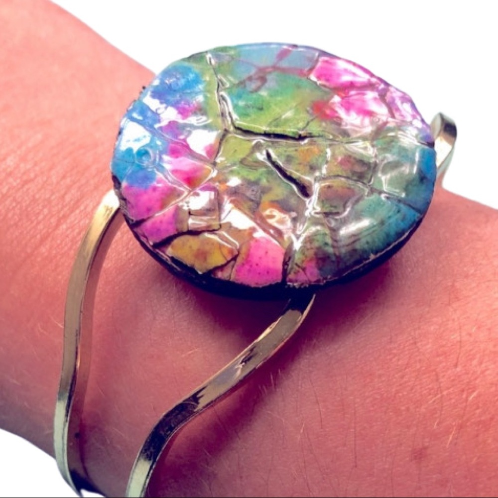 Multi Color Statement Bracelet